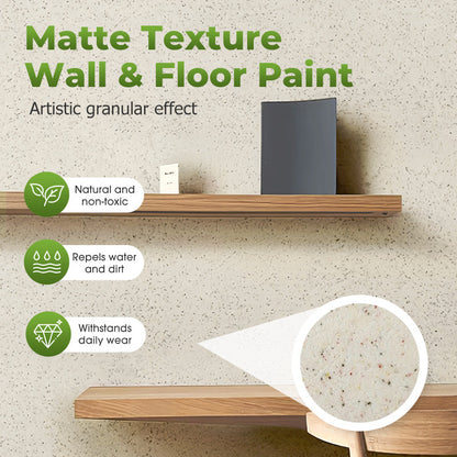 Matte Strukturwand- und Bodenfarbe