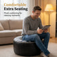 🪑 Vielseitiger runder Stauraumsitz – Sitzplatz & versteckter Stauraum in einem – perfekt für Flur, Schlafzimmer & Wohnzimmer | Versandfrei
