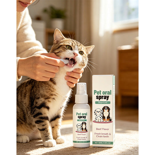 Sanftes Mundpflegespray für Haustiere