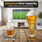 Fußballförmiges Glas für Sportfans